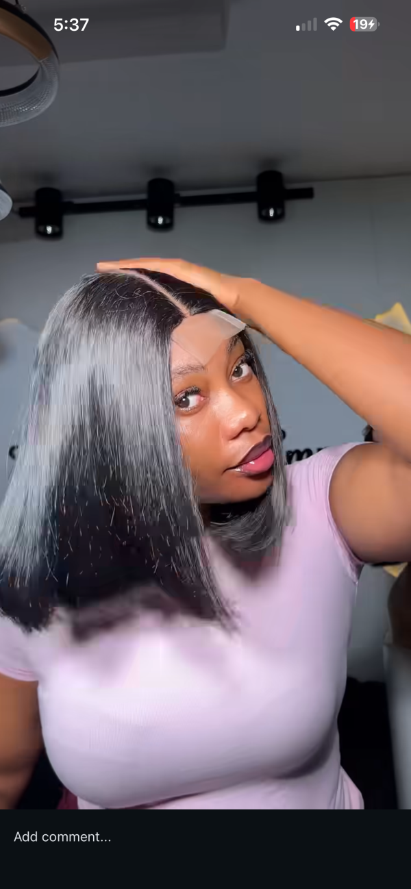 Kim k Bob wig