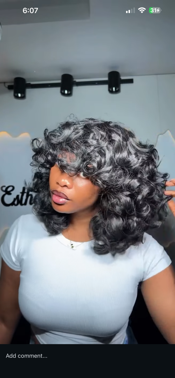 Omotola fringe bounce black