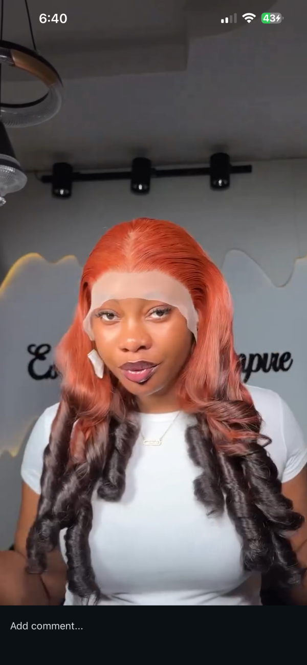 Dark tip ginger bounce