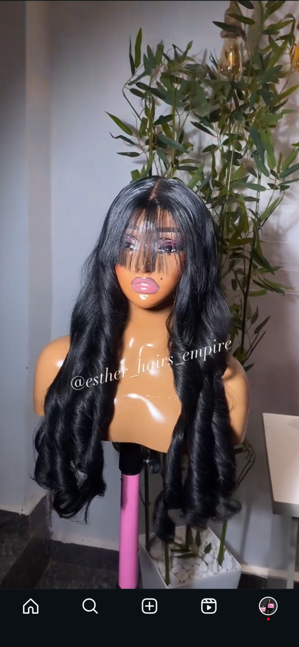 Black fringe bounce