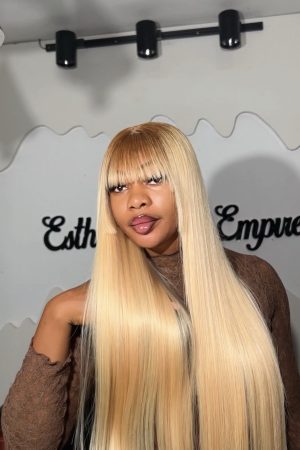 Blonde fringe